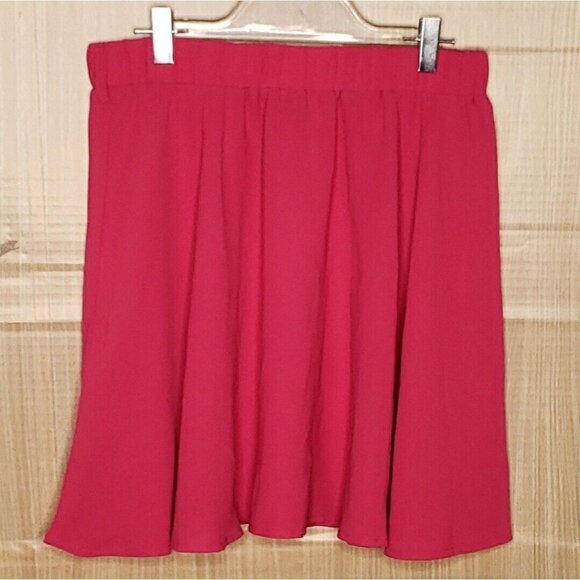 Shein Womens Hot Barbie Pink Elastic Waist Circle Skirt Large - Picture 1 of 7